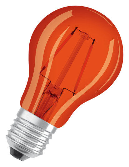 OSRAM LED-Lampe Star Classic A Décor E27 2.5W 235lm clear Orange in Klar, Transparent, Orange, 606 präsentiert im Onlineshop von KAQTU Design AG. Leuchtmittel ist von OSRAM