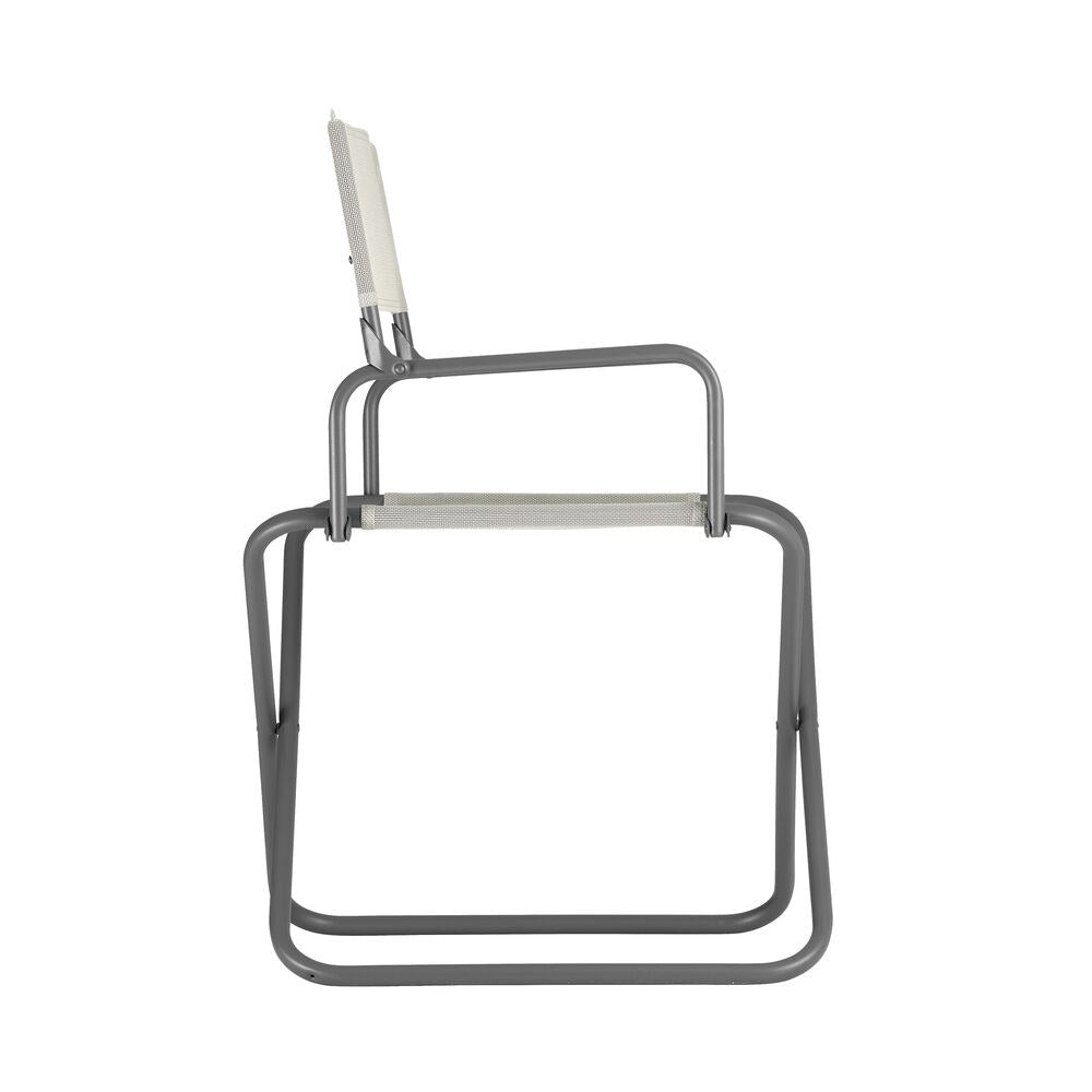 LAFUMA Klappsessel FGX XL seigle II Gestell titane in Seigle, Braun, Titane, Grau präsentiert im Onlineshop von KAQTU Design AG. Gartenstuhl mit Armlehnen ist von LAFUMA