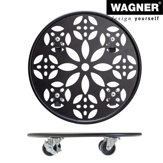 WAGNER SYSTEM Pflanzenroller GH0936 ø 30 cm schwarz in Schwarz präsentiert im Onlineshop von KAQTU Design AG. Pflanzenroller ist von WAGNER
