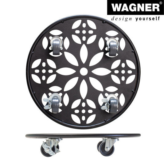 WAGNER SYSTEM Pflanzenroller GH0936 ø 30 cm schwarz in Schwarz präsentiert im Onlineshop von KAQTU Design AG. Pflanzenroller ist von WAGNER