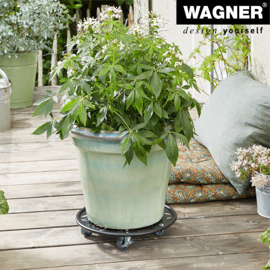 WAGNER SYSTEM Pflanzenroller GH0936 ø 30 cm schwarz in Schwarz präsentiert im Onlineshop von KAQTU Design AG. Pflanzenroller ist von WAGNER