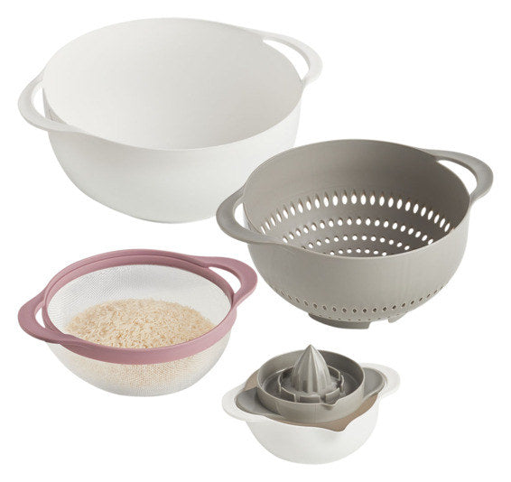 ZELLER Multifunktionsküchen-Set Kunststoff 5-teilig in Assortiert präsentiert im Onlineshop von KAQTU Design AG. Schüsselset ist von ZELLER PRESENT