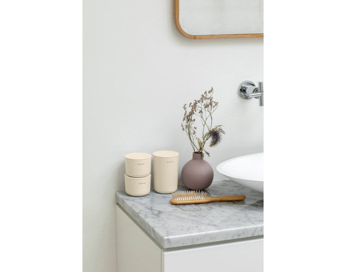 BRABANTIA Aufbewahrungsdosen-Set ReNew 3-teilig soft beige in Soft beige, Weiss präsentiert im Onlineshop von KAQTU Design AG. Aufbewahrungsdose ist von BRABANTIA