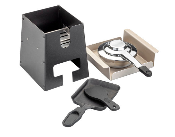 TTM Raclettegerät Vulcano in Schwarz, Silber präsentiert im Onlineshop von KAQTU Design AG. Raclette ist von TTM