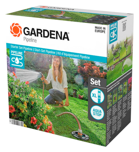 GARDENA Starterset Pipeline in präsentiert im Onlineshop von KAQTU Design AG. Bewässerung ist von GARDENA