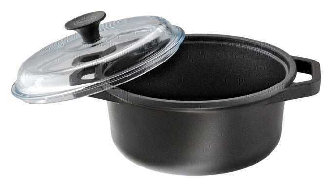 RÖSLE Kochtopf mit Deckel Cadini ø 20 cm in Schwarz präsentiert im Onlineshop von KAQTU Design AG. Kochtopf ist von RÖSLE