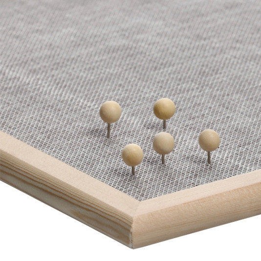 ZELLER PRESENT Pinnwand Leinen und Kiefer 40x60 cm in Grau, Natur, Braun präsentiert im Onlineshop von KAQTU Design AG. Pinnwände + Magnettafeln ist von ZELLER PRESENT