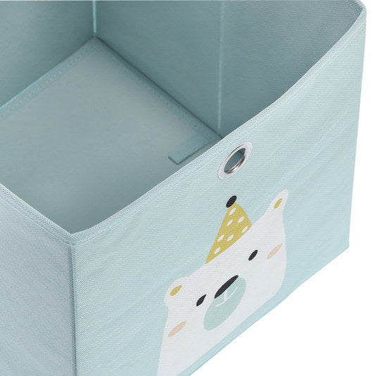 ZELLER PRESENT Aufbewahrungsbox Icebear mint Vlies 28x28x28 cm in Mint, Grün, Dekoriert präsentiert im Onlineshop von KAQTU Design AG. Aufbewahrungsboxen ist von ZELLER PRESENT