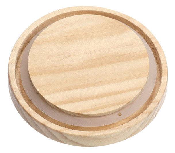 ZELLER PRESENT Vorratsglas mit Holzdeckel 1330 ml rund in Transparent, Natur, Braun präsentiert im Onlineshop von KAQTU Design AG. Vorratsbehälter ist von ZELLER PRESENT