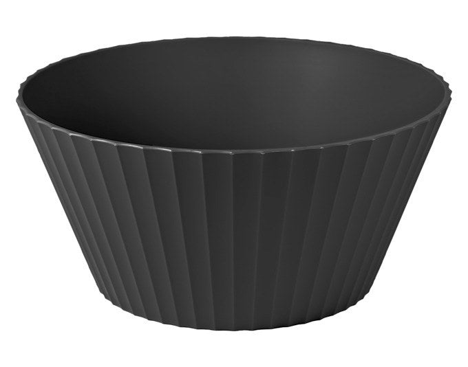 BLIM PLUS Schüssel Nettuno Gr. L ø 25 cm H 12 cm schwarz in Carbon black, Schwarz präsentiert im Onlineshop von KAQTU Design AG. Schale ist von BLIMPLUS