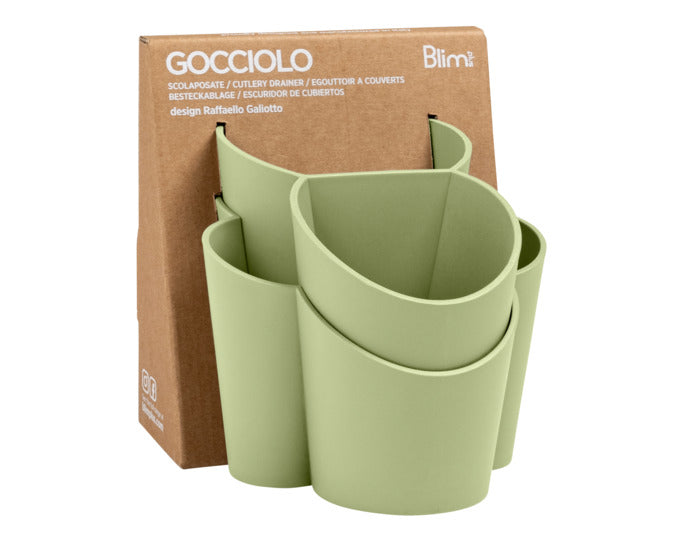BLIM PLUS Besteckabtropfer Gocciolo grün in präsentiert im Onlineshop von KAQTU Design AG. Abwasch ist von BLIMPLUS