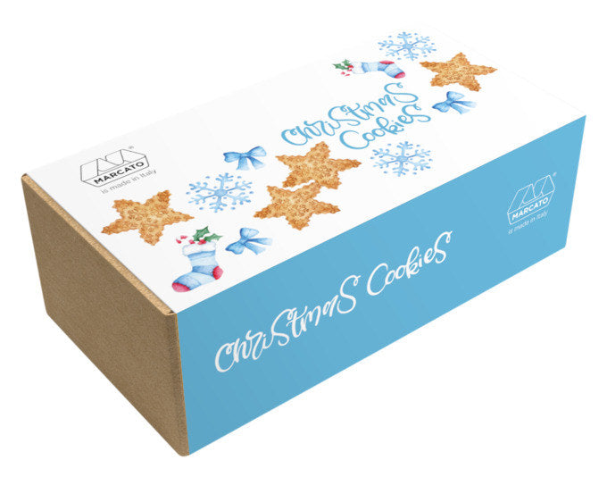 MARCATO Weihnachtsausstecher Set X-Mas Cookies Schneeflocke Box blue in Natur, Braun, Silber präsentiert im Onlineshop von KAQTU Design AG. Ausstecher ist von MARCATO