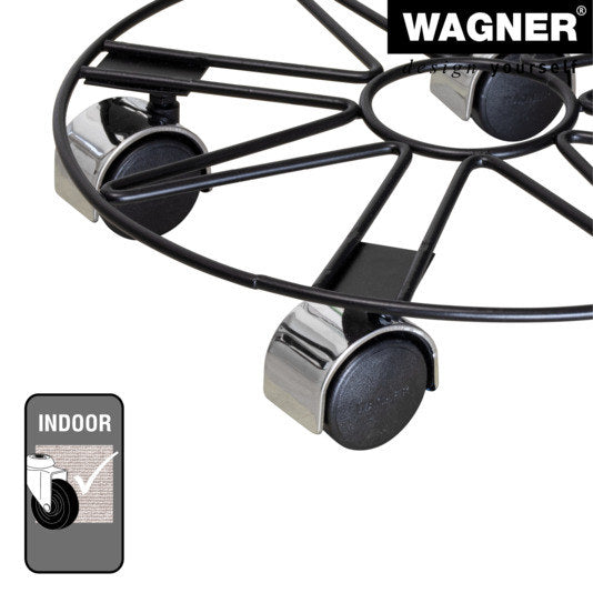 WAGNER Pflanzenroller GH 0938 ø 30 cm in Schwarz präsentiert im Onlineshop von KAQTU Design AG. Pflanzenroller ist von WAGNER