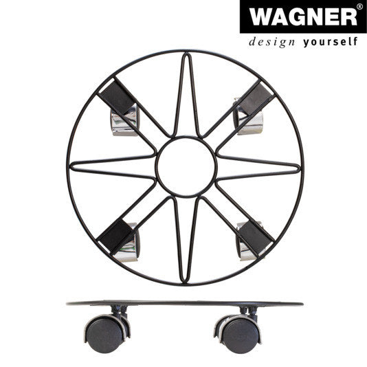 WAGNER Pflanzenroller GH 0938 ø 30 cm in Schwarz präsentiert im Onlineshop von KAQTU Design AG. Pflanzenroller ist von WAGNER