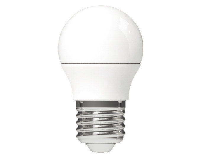 LED'S LIGHT LED-Lampe SMD Globe P E27 2.5W 250lm frosted Warm White in Weiss, RAL 9001 präsentiert im Onlineshop von KAQTU Design AG. Leuchtmittel ist von LED'S LIGHT