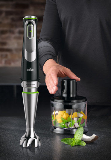 BRAUN Stabmixer Set Multi Quick 9 in Schwarz, Silber präsentiert im Onlineshop von KAQTU Design AG. Mixer ist von BRAUN