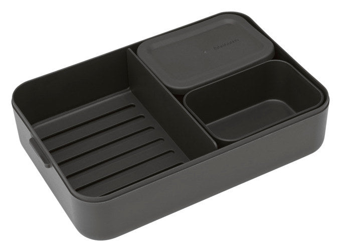 BRABANTIA Lunchbox Bento Make & Take dark grey 2 l in Dark grey, Grau präsentiert im Onlineshop von KAQTU Design AG. Lunchboxen ist von BRABANTIA