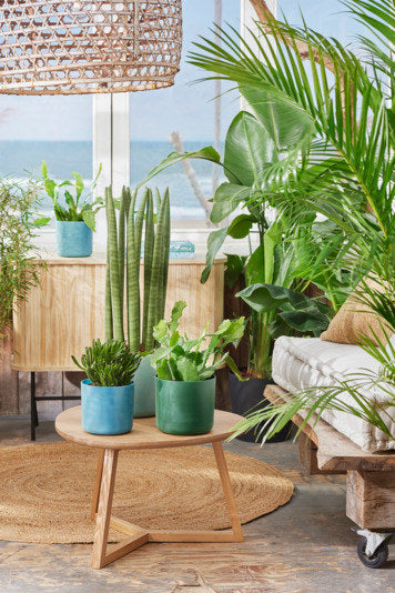 ELHO Topf Ocean rund ø 13.8 cm atlantikblau in Atlantikblau, Blau präsentiert im Onlineshop von KAQTU Design AG. Pflanzentopf Outdoor ist von ELHO