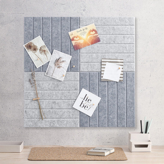 ZELLER Pinn und Memobord 30x30 cm in Hellgrau, Grau, Dunkelgrau präsentiert im Onlineshop von KAQTU Design AG. Pinnwände + Magnettafeln ist von ZELLER PRESENT