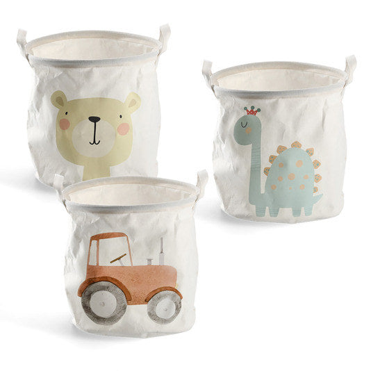 ZELLER Aufbewahrungskorb Bär ø 30 cm in Off white, Weiss, Dekoriert präsentiert im Onlineshop von KAQTU Design AG. Aufbewahrungsboxen ist von ZELLER PRESENT