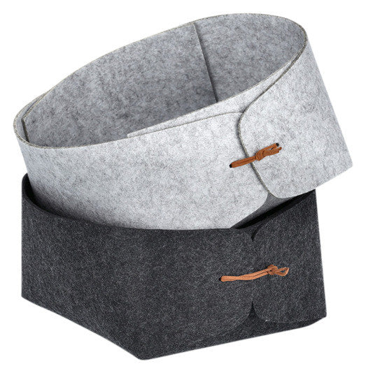 ZELLER Aufbewahrungskorb anthrazit 13.5x13.5x7.5 cm in Anthrazit, Grau präsentiert im Onlineshop von KAQTU Design AG. Aufbewahrungsboxen ist von ZELLER PRESENT