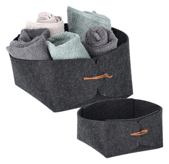 ZELLER Aufbewahrungskorb anthrazit 13.5x13.5x7.5 cm in Anthrazit, Grau präsentiert im Onlineshop von KAQTU Design AG. Aufbewahrungsboxen ist von ZELLER PRESENT