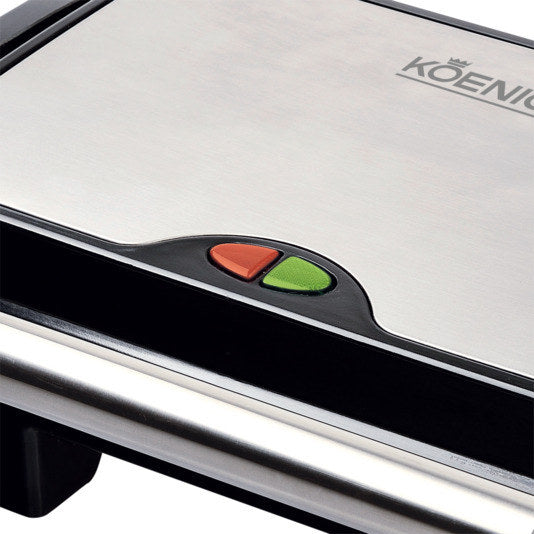 KOENIG Sandwichgrill Panino in Silber, Schwarz präsentiert im Onlineshop von KAQTU Design AG. Toaster ist von KOENIG