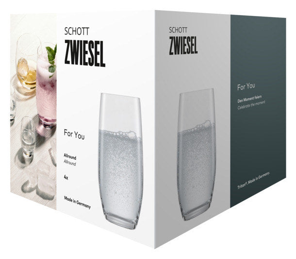 SCHOTT ZWIESEL Allroundbecher For You 42 4 Stück in Transparent präsentiert im Onlineshop von KAQTU Design AG. Trinkgläser ist von SCHOTT ZWIESEL