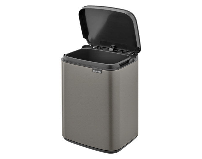 BRABANTIA Abfallbehälter Bo platinum 4 l in Platinum, Grau präsentiert im Onlineshop von KAQTU Design AG. Mülleimer ist von BRABANTIA