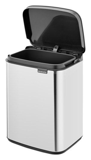 BRABANTIA Abfallbehälter Bo brilliant steel 4 l in Brillant steel, Silber präsentiert im Onlineshop von KAQTU Design AG. Mülleimer ist von BRABANTIA