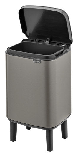 BRABANTIA Abfallbehälter Bo Hi platinum 4 l in Platinum, Grau präsentiert im Onlineshop von KAQTU Design AG. Mülleimer ist von BRABANTIA