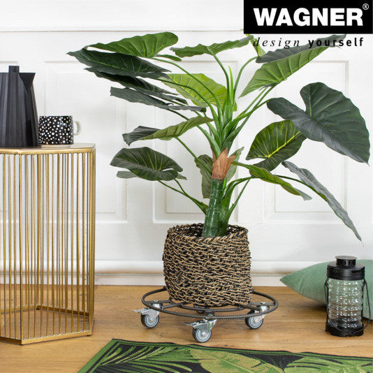 WAGNER Rolluntersetzer ø 380 mm GH0947 in Eisenmatt, Grau präsentiert im Onlineshop von KAQTU Design AG. Pflanzenroller ist von WAGNER