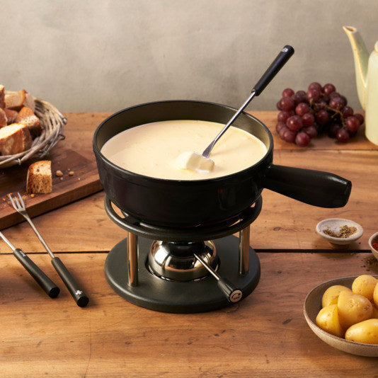 KISAG Fonduecaquelon Guss Lenk schwarz ø 20 cm in Schwarz präsentiert im Onlineshop von KAQTU Design AG. Fondue Caquelon und Töpfe ist von KISAG
