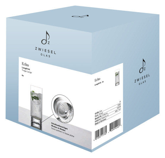 ZWIESEL GLAS Longdrinkglas Echo 79 4 Stück in Transparent präsentiert im Onlineshop von KAQTU Design AG. Cocktailgläser ist von ZWIESEL GLAS