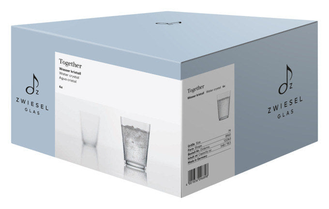ZWIESEL GLAS Wasserglas Together 79 klarglas 4 Stück in Transparent präsentiert im Onlineshop von KAQTU Design AG. Trinkgläser ist von ZWIESEL GLAS