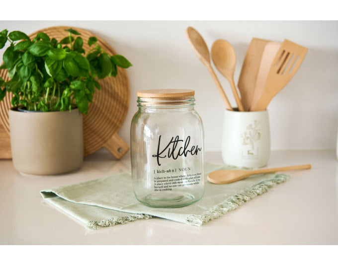 ZELLER Vorratsglas Kitchen mit Bambusdeckel 1.4 l 11.4x11.4x19 cm in Transparent, Natur, Braun präsentiert im Onlineshop von KAQTU Design AG. Vorratsbehälter ist von ZELLER PRESENT