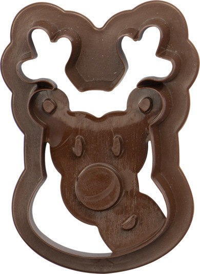 DECORA Ausstecher 2er Weihnachtsmann & Rentier auf Karte in Rot, Braun präsentiert im Onlineshop von KAQTU Design AG. Ausstecher ist von DECORA