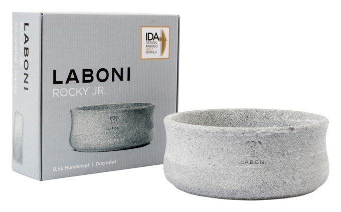 LABONI Napf Rocky Speckstein 0.5 l in Hellgrau, Grau präsentiert im Onlineshop von KAQTU Design AG. Hundebedarf ist von LABONI