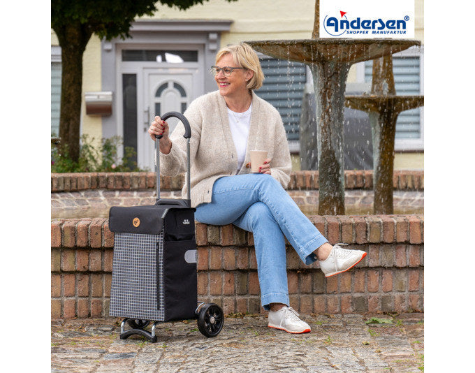 ANDERSEN Einkaufswagen Scala Hente schwarz in Schwarz präsentiert im Onlineshop von KAQTU Design AG. Haushaltshilfen ist von ANDERSEN