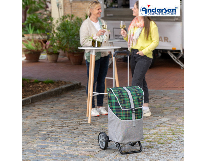 ANDERSEN Einkaufswagen Alu Star Gese grün in Grün präsentiert im Onlineshop von KAQTU Design AG. Haushaltshilfen ist von ANDERSEN