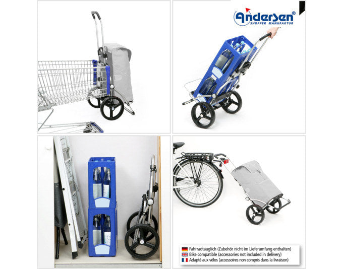 ANDERSEN Einkaufswagen Royal Eske rot in Rot präsentiert im Onlineshop von KAQTU Design AG. Haushaltshilfen ist von ANDERSEN
