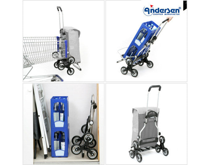 ANDERSEN Einkaufswagen Treppensteiger Royal Erbo beige in Beige, Braun präsentiert im Onlineshop von KAQTU Design AG. Haushaltshilfen ist von ANDERSEN