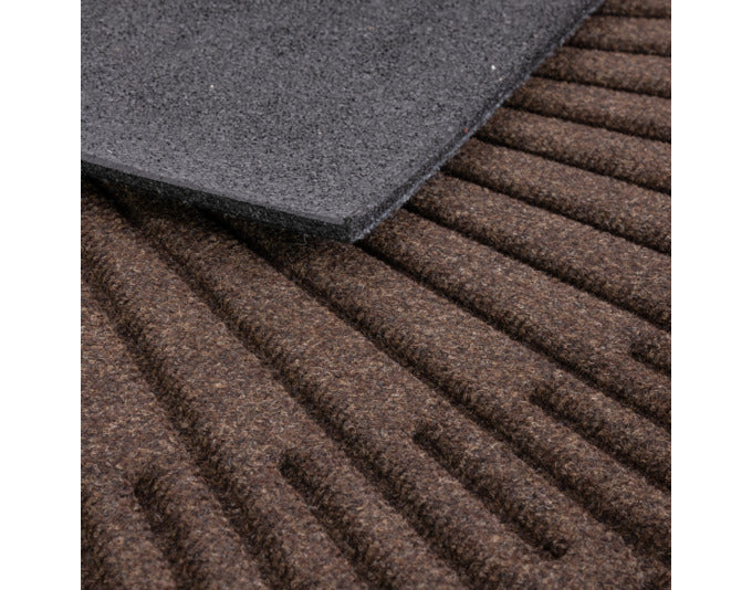 MULTY HOME Fussmatte Contours Halfmoon braun 60x90 cm in präsentiert im Onlineshop von KAQTU Design AG. Türmatte ist von MULTY HOME EUROPE