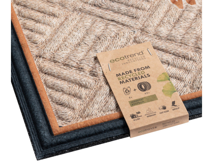 MULTY HOME Fussmatte Lima Seegras beige/anthrazit 45x75 cm in präsentiert im Onlineshop von KAQTU Design AG. Türmatte ist von MULTY HOME EUROPE