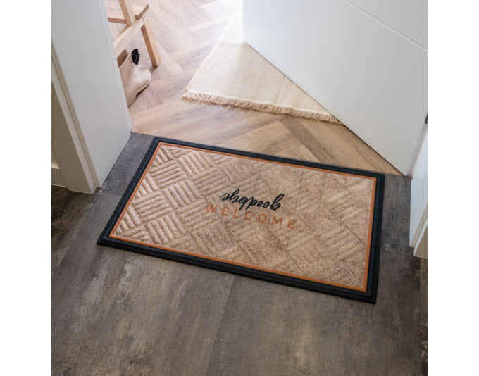 MULTY HOME Fussmatte Lima Seegras beige/anthrazit 45x75 cm in Beige, Braun, Anthrazit, Grau präsentiert im Onlineshop von KAQTU Design AG. Fussmatte ist von MULTY HOME EUROPE