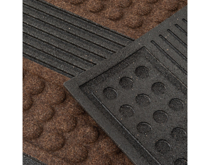 MULTY HOME Fussmatte Scrape'n Brush braun/anthrazit 45x75 cm in präsentiert im Onlineshop von KAQTU Design AG. Türmatte ist von MULTY HOME EUROPE