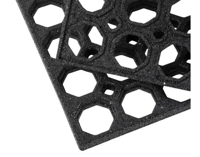 MULTY HOME Fussmatte Honey Comb schwarz 80x120 cm in präsentiert im Onlineshop von KAQTU Design AG. Türmatte ist von MULTY HOME EUROPE