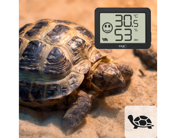 TFA Thermometer-Hygrometer Digital schwarz 4x5.5x1.5 cm -10…+60°C in Schwarz präsentiert im Onlineshop von KAQTU Design AG. Thermometer ist von TFA