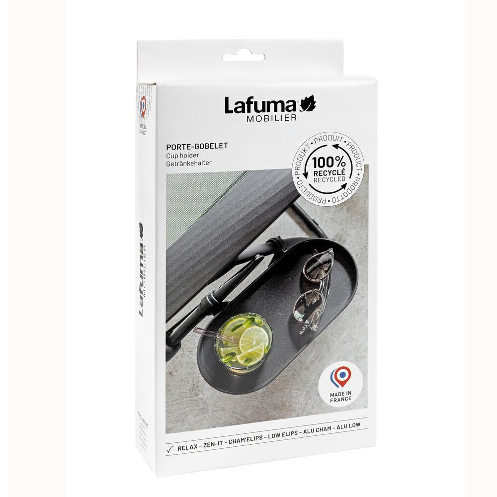 LAFUMA Getränkehalter zu Relaxliegen Kunststoff titan in Titane, Grau präsentiert im Onlineshop von KAQTU Design AG. Outdoor Zubehör ist von LAFUMA
