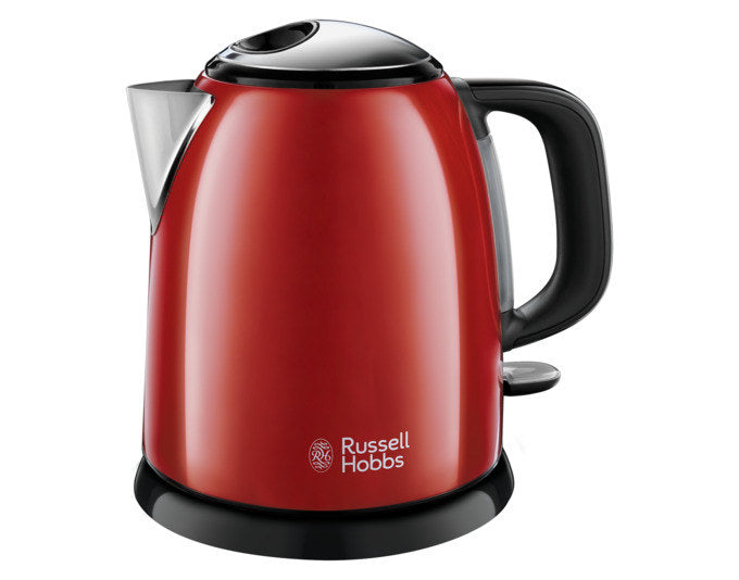 RUSSEL HOBBS Wasserkocher 24992-70 Colours Plus Mini flame red 1 l in Rot, Chrom, Silber präsentiert im Onlineshop von KAQTU Design AG. Wasserkocher ist von RUSSEL HOBBS
